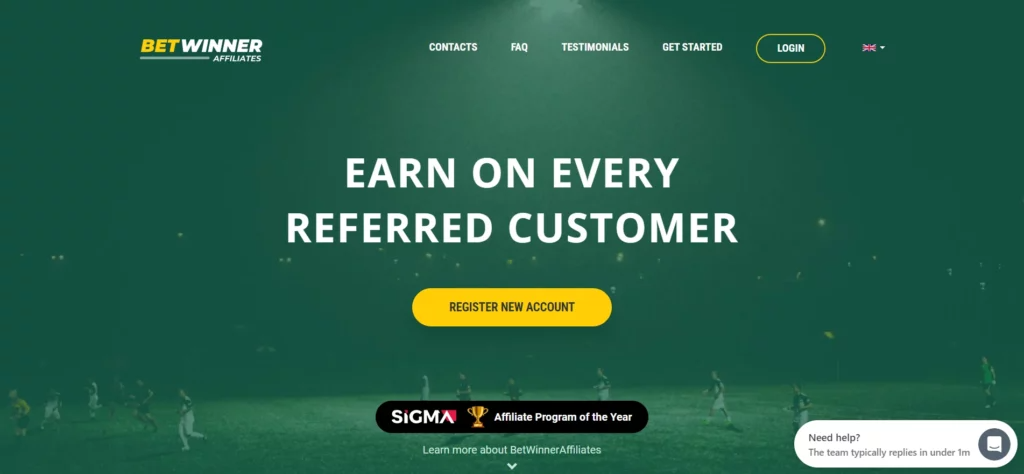 Winng Betwinner Affiliation Program