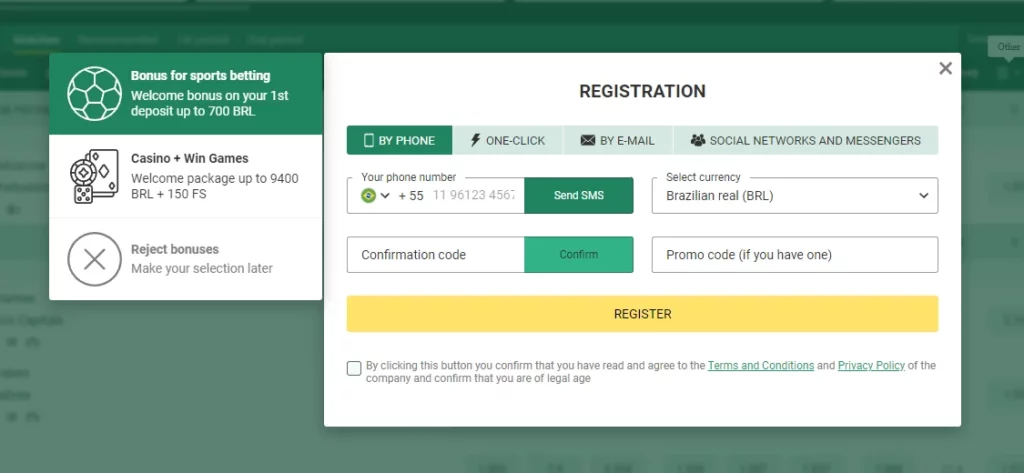 Join BetWinner: Register And Login in Online