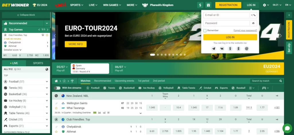 Winng Betwinner Social Media Login